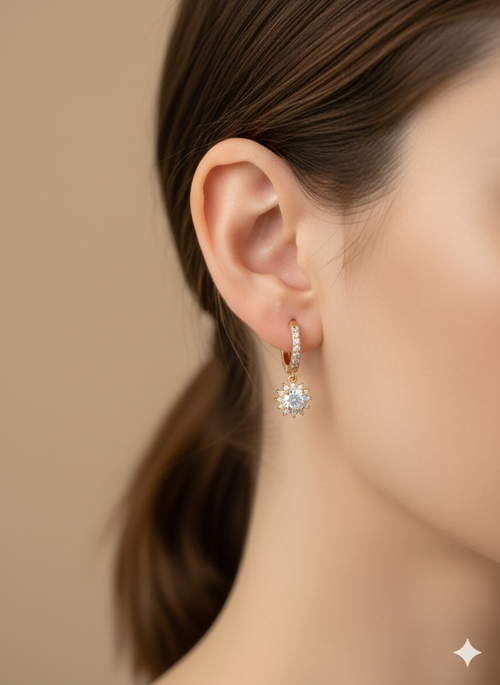 Anti Tarnish CZ Earring 37