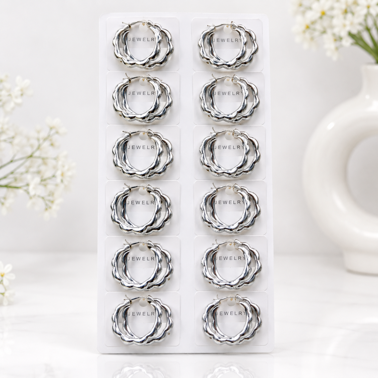 [NEW] [DRAFT] 18rs each 12-pair of imported earrings combo (9502) 46 [All Products, 16rs earrings collection]