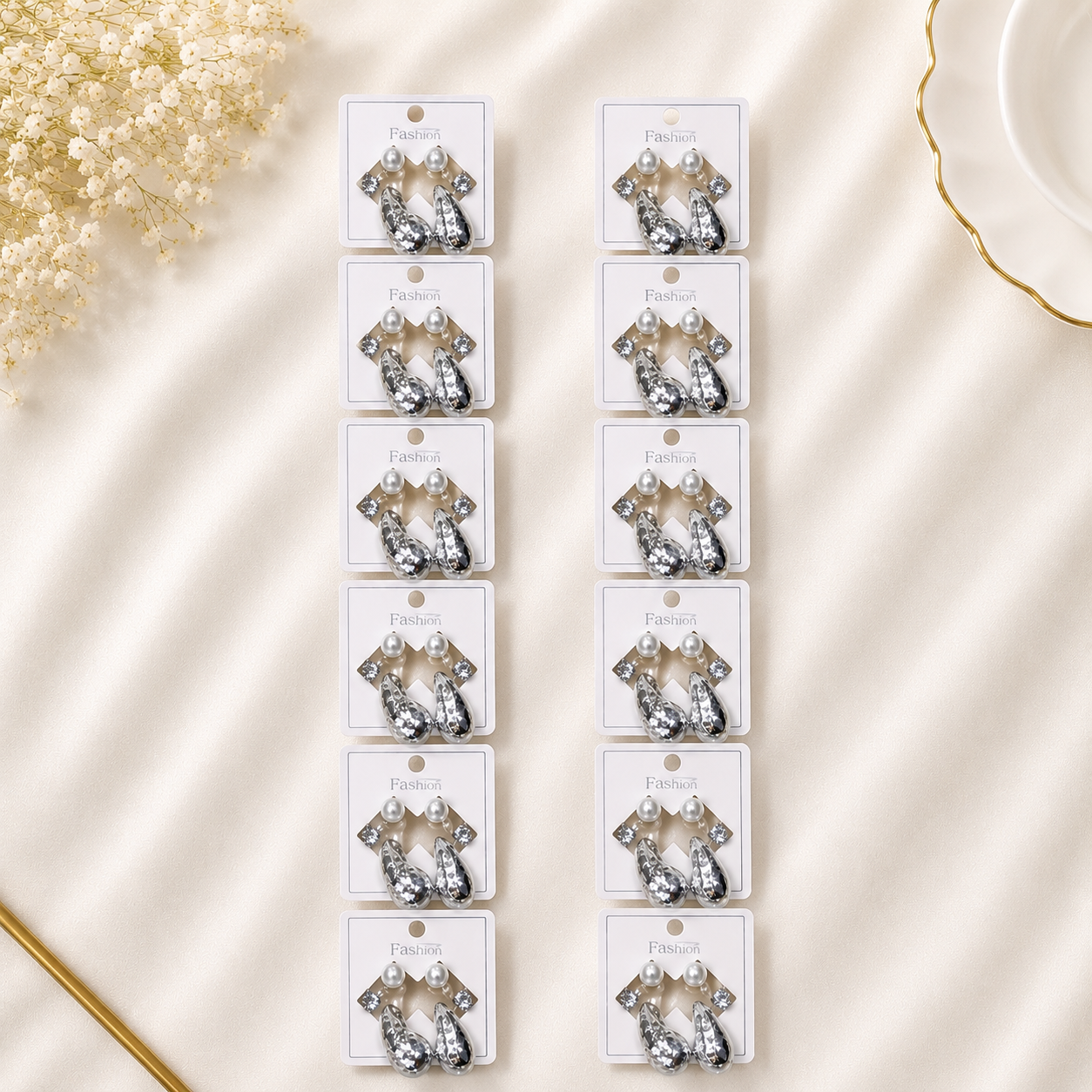 [NEW] [DRAFT] 18rs each12-pair of imported earrings combo (9661)51 [All Products, 16rs earrings collection]