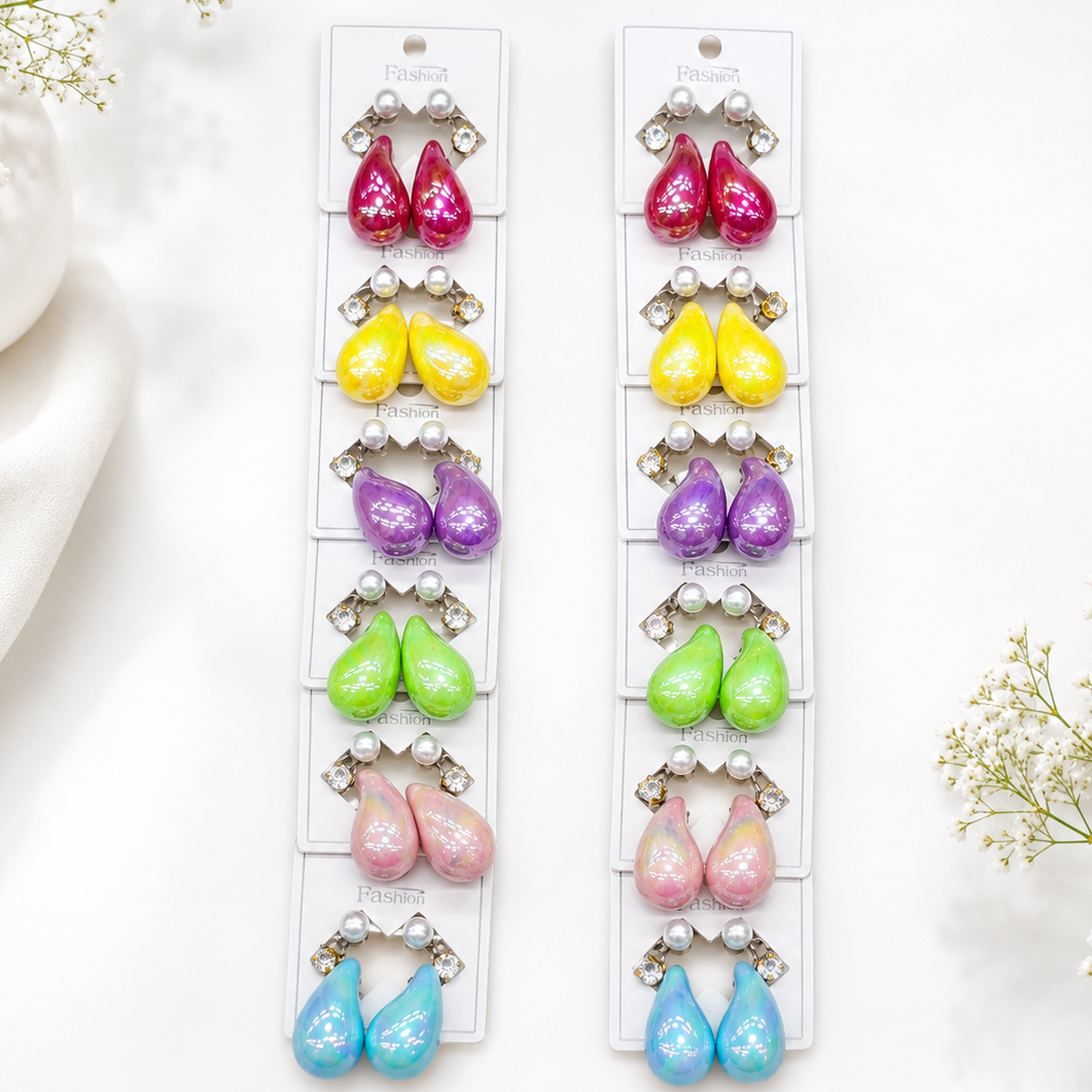 [NEW] [DRAFT] 18rs each 12-pair ofimported earrings combo(9549) 42 [All Products, 16rs earrings collection]