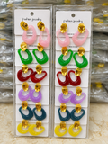 [NEW] [DRAFT] 12rs each 12-pair of imported earrings combo (9211) 15 [All Products, 16rs earrings collection]