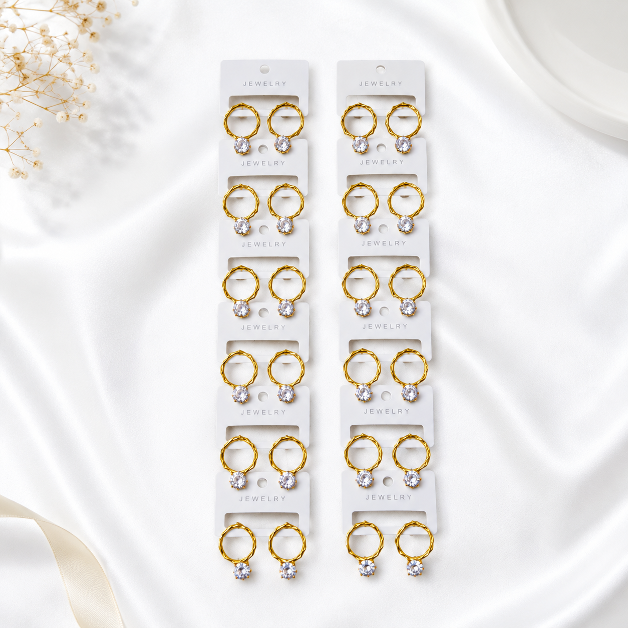 [NEW] [DRAFT] 18rs each 12-pair of imported earrings combo(9535) 38 [All Products, 16rs earrings collection]