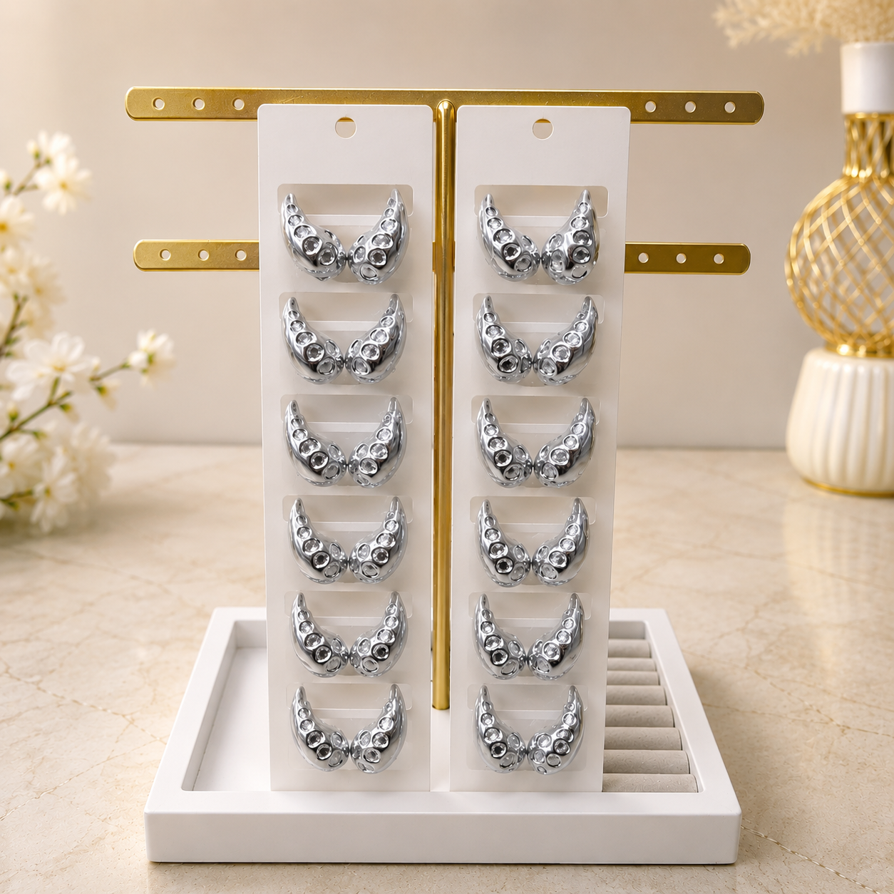[NEW] [DRAFT] 18rs each 12-pair of imported earrings combo (4001) 14 [All Products, 16rs earrings collection]
